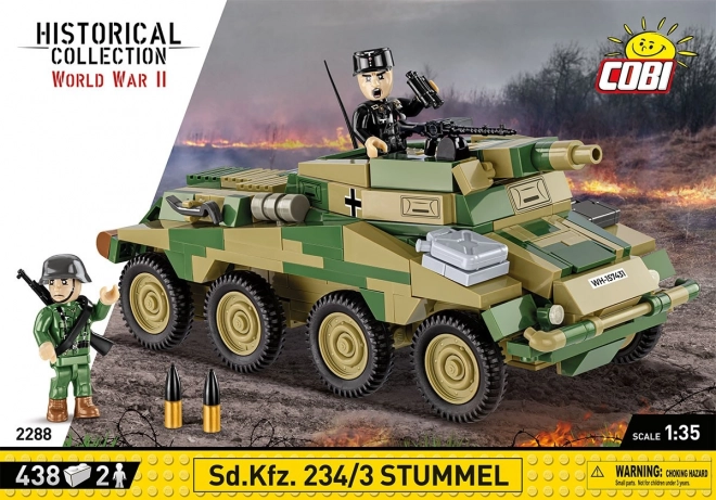 COBI 2288 II WW Sd. Kfz 234/3 Stummel, 1:35, 438 k, 2 f