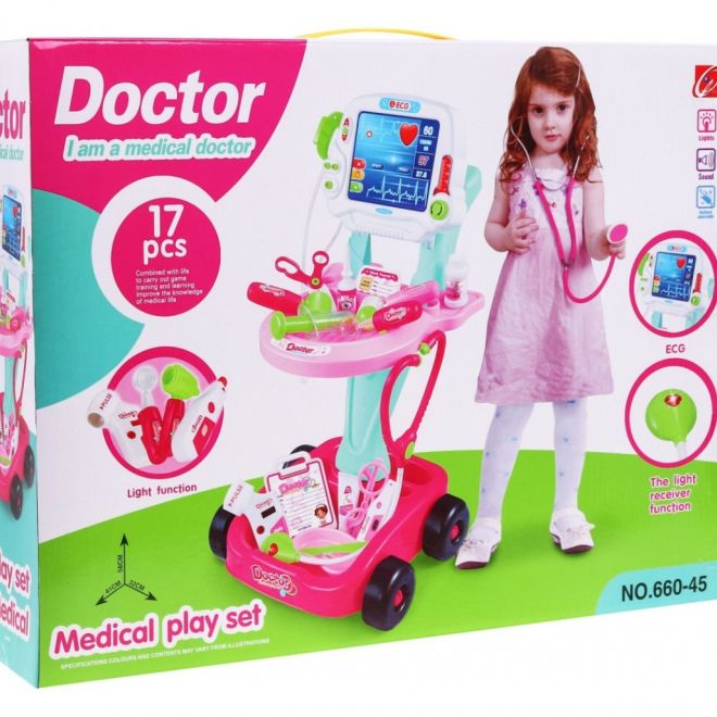 Vozík Little Doctor's Pink