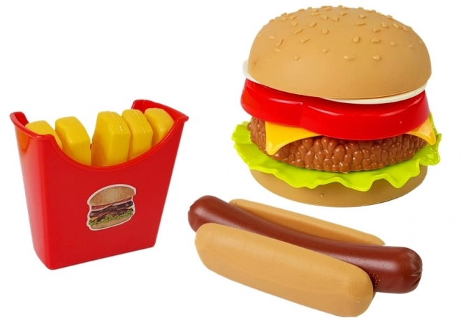 Fast Food Hamburger Set