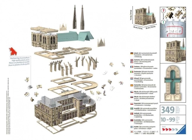 RAVENSBURGER 3D puzzle Katedrála Notre-Dame, Paříž 324 dílků