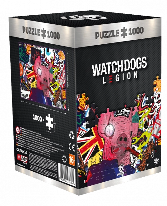 GOOD LOOT Puzzle Watch Dogs: Legion - Pig Mask 1000 dílků