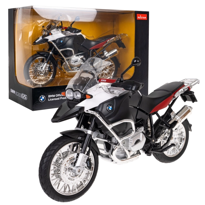 Kovový motocykl BMW R1200GS 1:9 RASTAR – Bílý