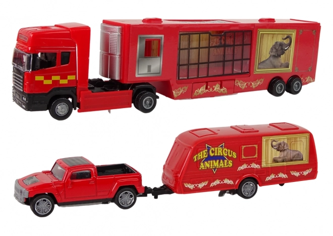 Cirkus Truck Animal Transporter Přívěs PickUp Lev Tygr