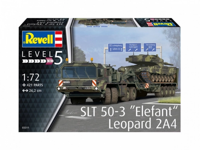 Plastikový model SLT 50-3 Elefant + Leopard 2A4