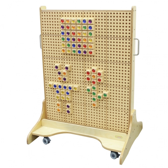 Masterkidz dřevěná volně stojící STEM tabule