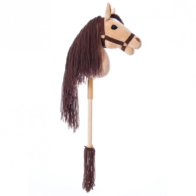 HOPPIHORSE kůň na tyči hobby horse velikost A3 béžový