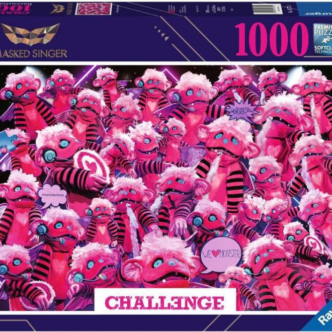 RAVENSBURGER Puzzle Challenge: Masked Singer Monster 1000 dílků