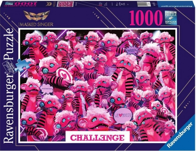 RAVENSBURGER Puzzle Challenge: Masked Singer Monster 1000 dílků