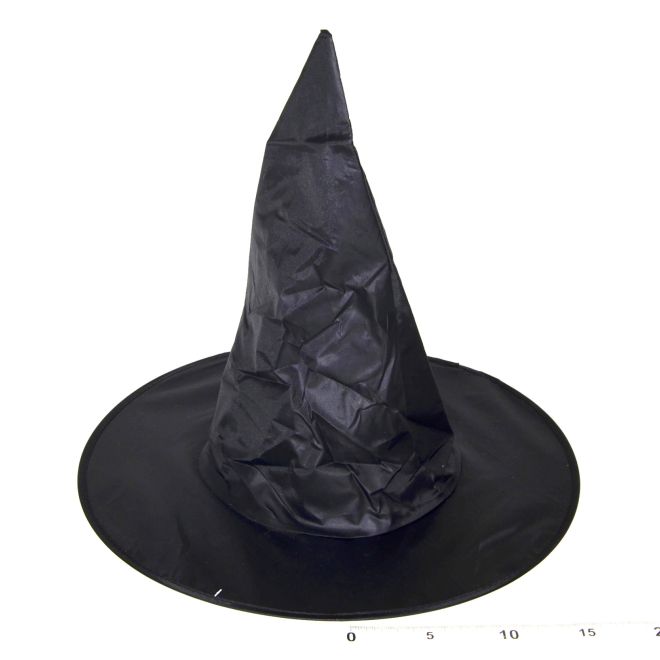 Klobouk čarodějnický černý 35x35 cm