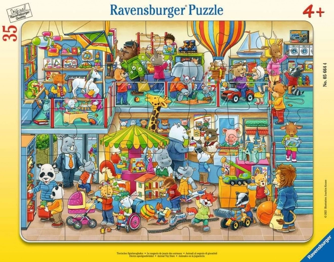 RAVENSBURGER Puzzle Zvířecí hračkářství 35 dílků