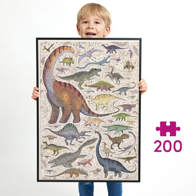 Puzzle 200 dílků Puzzlove Dinosauři