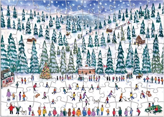 Adventní kalendář puzzle 12 vánočních dnů