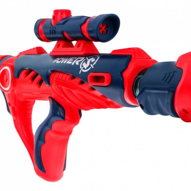 Manuální puška pro děti 6+ Pružinový mechanismus + zaměřovač + 12 pěnových nábojů
