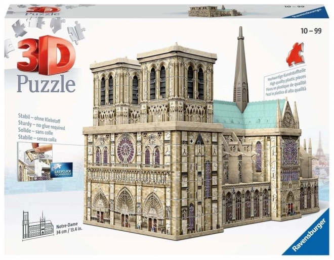 RAVENSBURGER 3D puzzle Katedrála Notre-Dame, Paříž 324 dílků