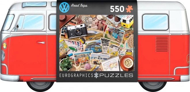 EUROGRAPHICS Puzzle v plechové krabičce Volkswagen Road Trip 550 dílků