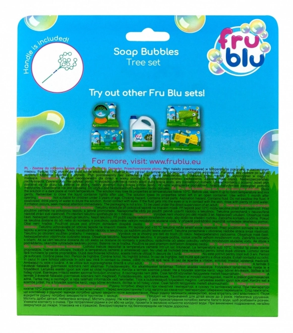 Fru Blu Mýdlová bublinková sada strom + tekutina 0,4 l
