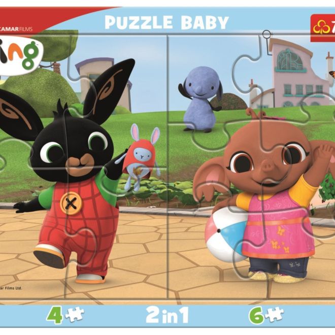 TREFL Baby puzzle Bing si hraje 2v1, 10 dílků