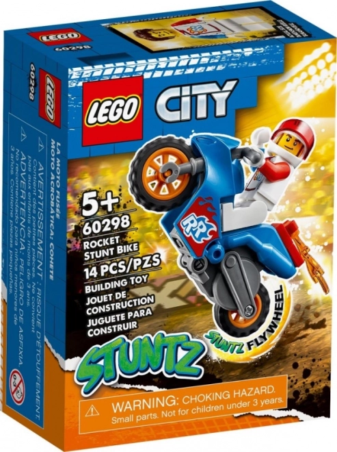 LEGO City 60298 Kaskadérská motorka s raketovým pohonem