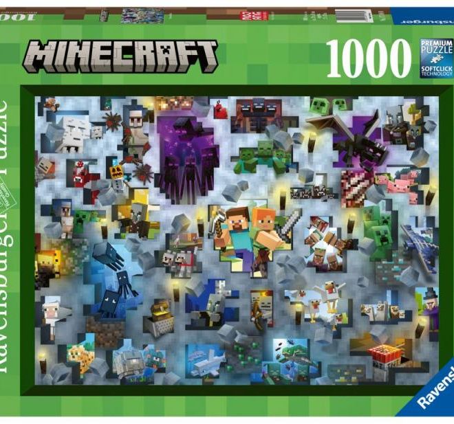 Challenge Puzzle: Minecraft 1000 dílků