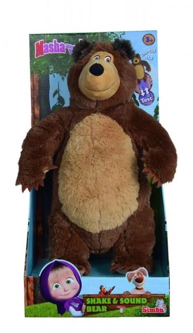 Máša a medvěd Medvěd Míša Shake & Sound, 43 cm
