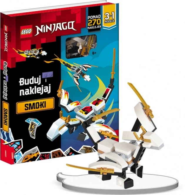 Knižní sada LEGO Ninjago Postav si a nalep draky