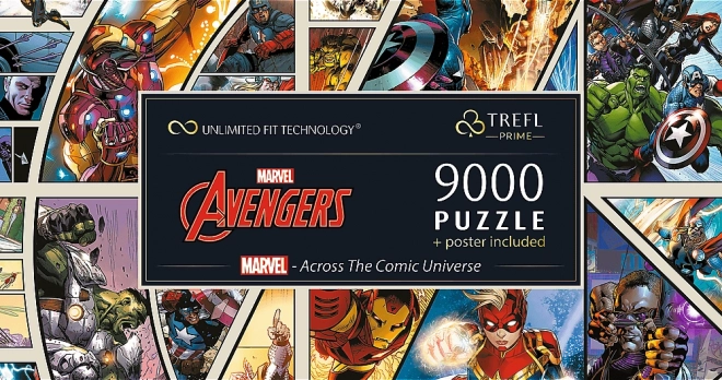 TREFL Puzzle UFT Marvel Avengers: Napříč komiksovým vesmírem 9000 dílků