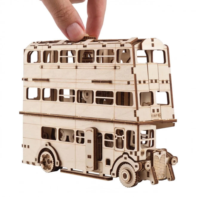 Ugears 3D dřevěné mechanické puzzle Harry Potter Rytířský autobus