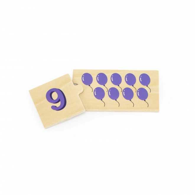Sada Dřevěné Puzzle Viga Montessori