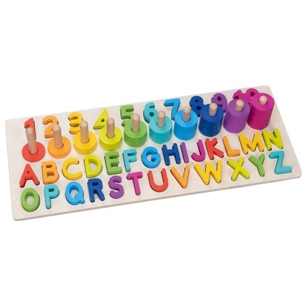 Montessori alfanumerické puzzle, písmena a číslice