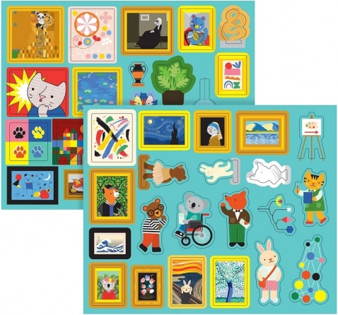 Petit Collage magnetické divadlo Moje Muzeum