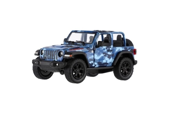 Auto Kinsmart Jeep Wrangler Camo Edition kov/plast 13cm 3 barvy na zpětné natažení