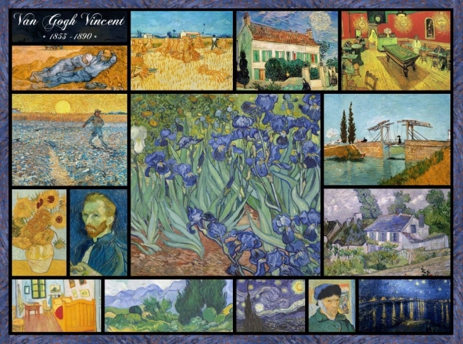 Puzzle koláž Vincent van Gogh 2000 dílků