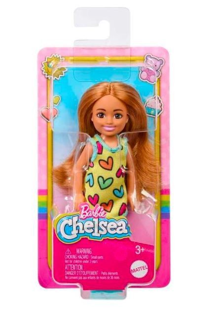 Panenka Barbie Chelsea Šaty se srdíčky