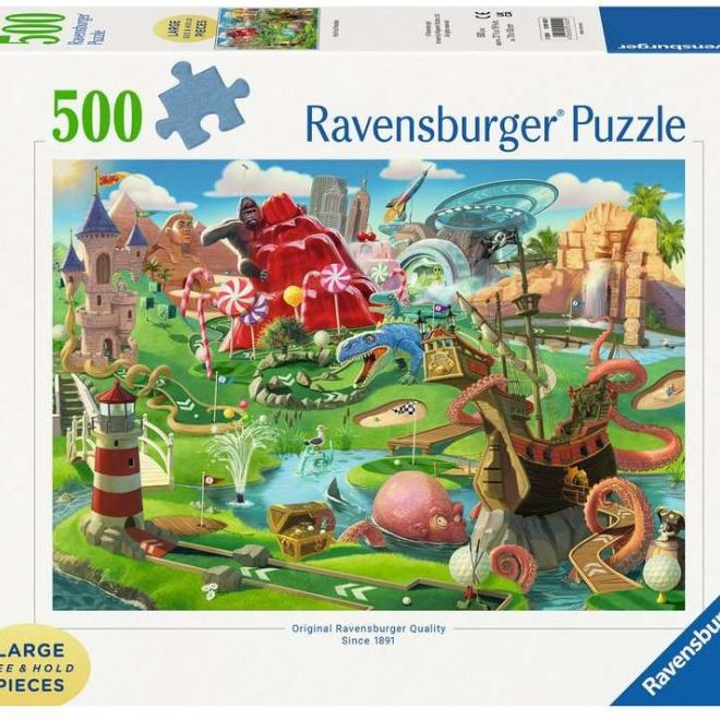 RAVENSBURGER Puzzle Minigolfový ráj XXL 500 dílků