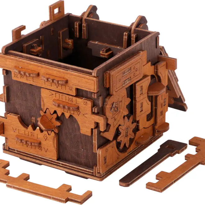 WOODEN CITY 3D dřevěné puzzle Escape room: Puzzle Box 149 dílků