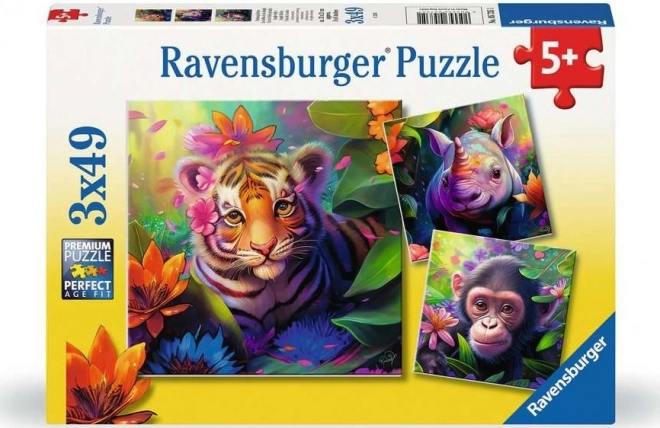 Puzzle džungle mláďata