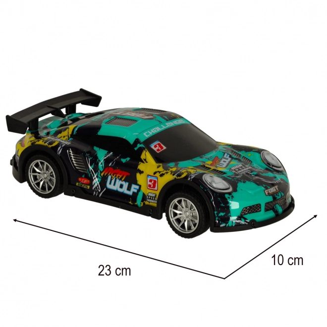 Sportovní RC auto modro-zelené