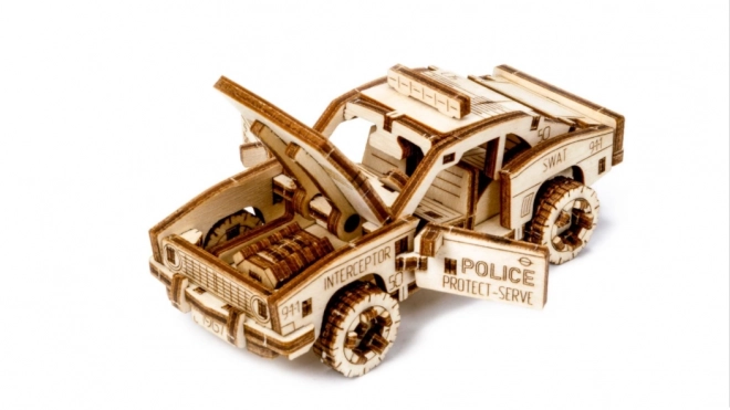 3D dřevěné puzzle - Policejní auto