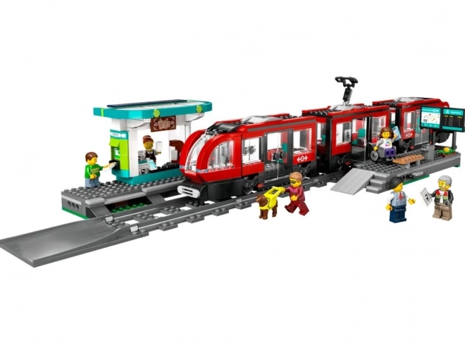 LEGO® City 60423 Tramvaj a zastávka v centru města