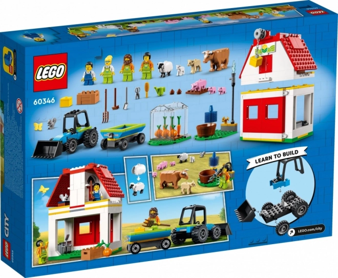 LEGO City 60346 Stodola a zvířátka z farmy