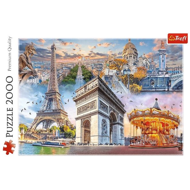 Puzzle 2000 prvky Víkend v Paříži