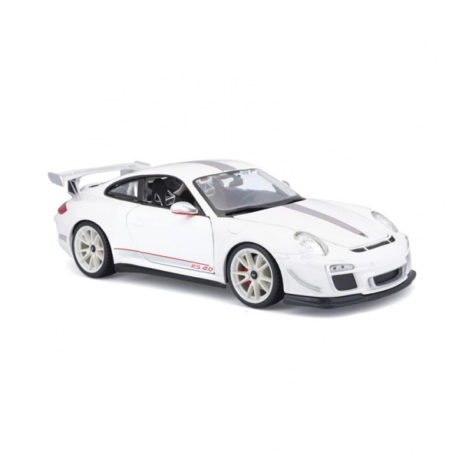 Kovové autíčko Porsche 911 GT3 RS bílé měřítko 1:18