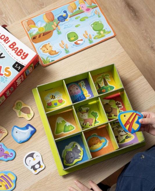 Montessori baby krabička - zvířátka