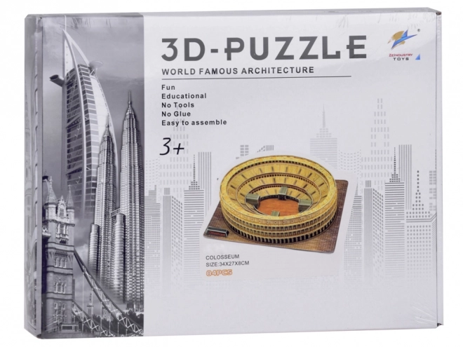 Puzzle 3D Koloseum v Římě