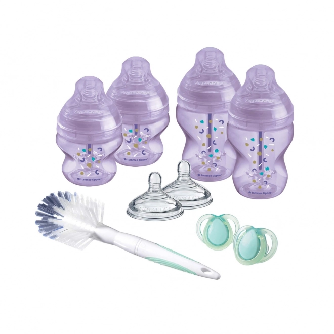 Set kojeneckých lahví advanced ANTI-COLIC, smíšené velikosti 9ks, Fialová