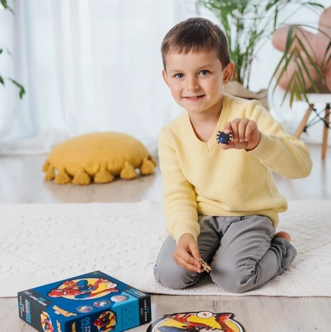 Dřevěné puzzle junior Spiderman 50 dílků