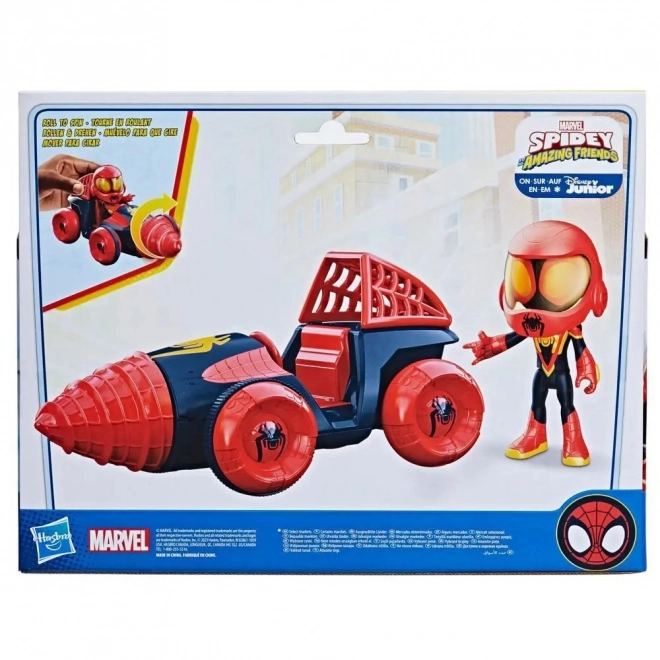 Figurka vozidla Spidey Miles Drill Spinner