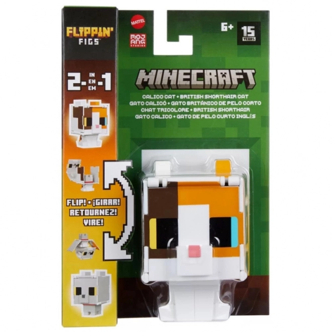 Figurka Minecraft s transformací 2 v 1, Tricolor Cat