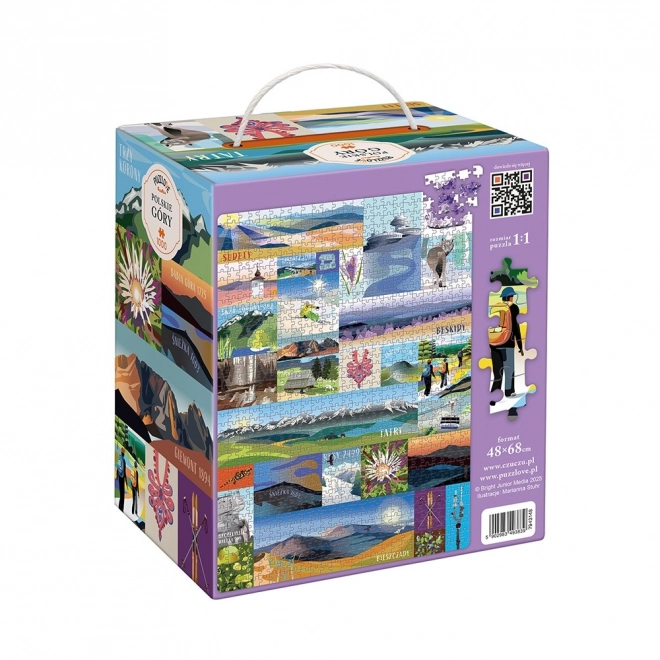 Puzzle Puzzlove Polské hory 1000 dílků