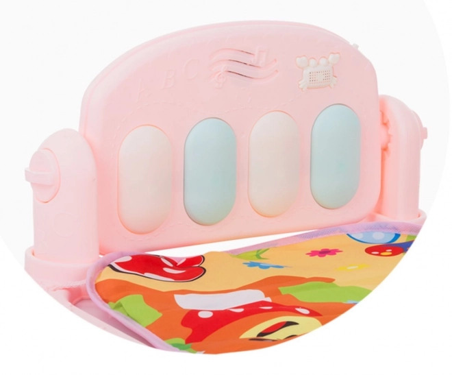 CHIPOLINO Hrací podložka s piánkem ZOO Pink